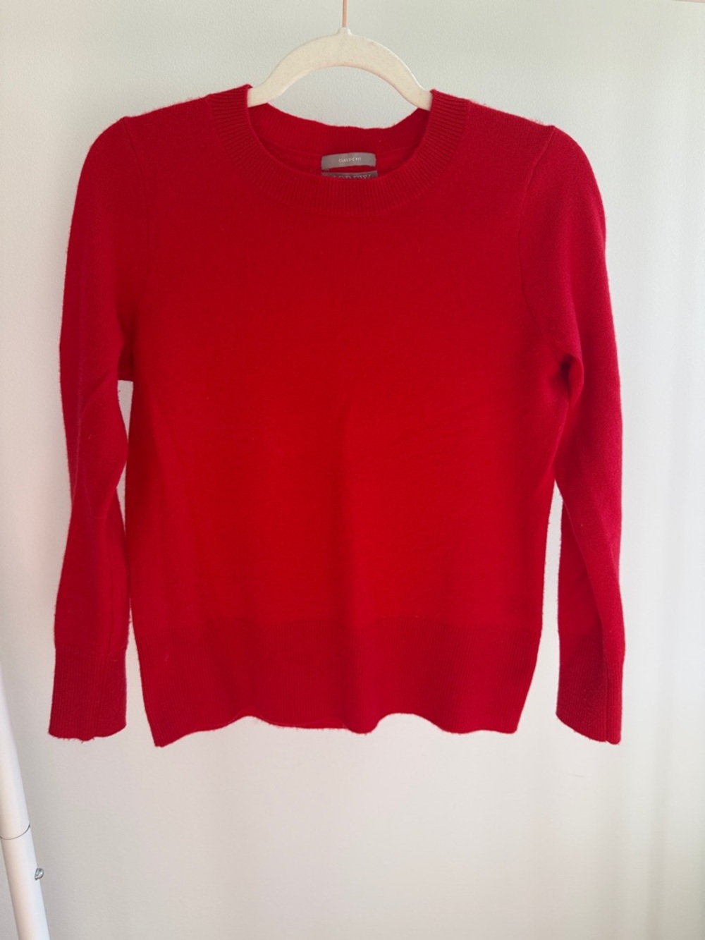 J. Crew Red Crewneck Sweater